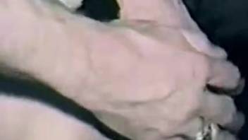Blonde MILF in stockings has her soaking pussy stretched wide and hard