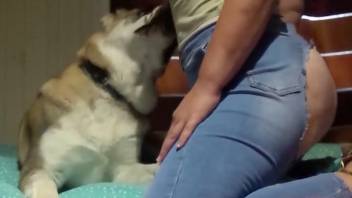 Round-assed beast lover fucked by a hot creature