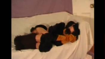 Filthy animal sex romp with a tall-legged beast lover