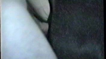 Aroused guy fist-bangs narrow mare's vagina and then screws it